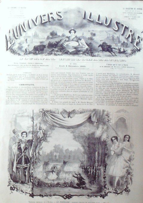 L'Univers illustré 1860 # 134 Francesca di Rimini Prince de Galles oeuvres Jobey