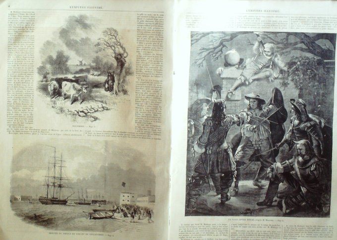 L'Univers illustré 1860 # 134 Francesca di Rimini Prince de Galles oeuvres Jobey