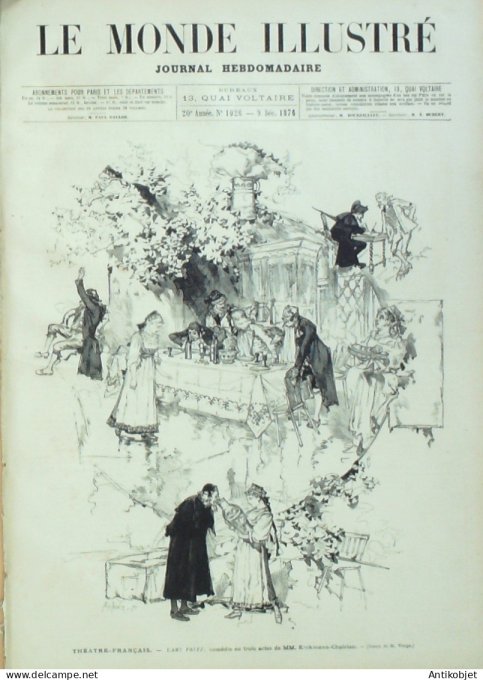 Le Monde illustré 1876 n°1026 Opéra Priola Hisson Julia Belgique Gand