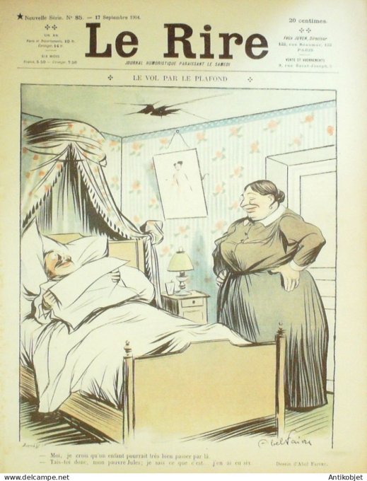 Le Rire 1904-09-17 #  85 Journal humoristique Ed.Originale Diane surprise