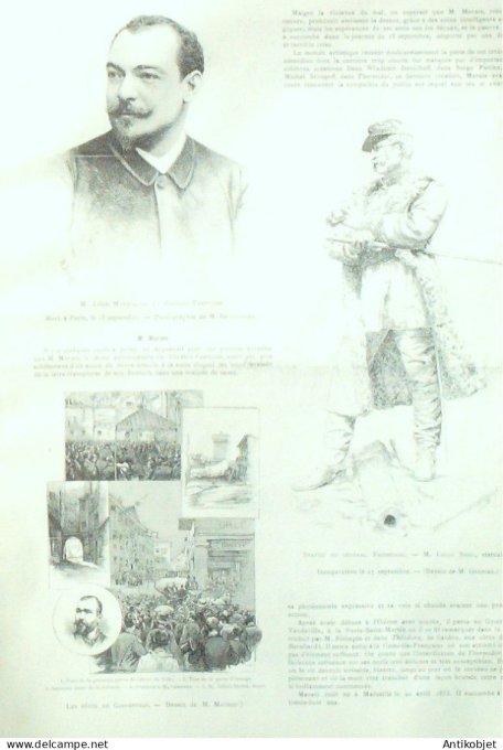 Le Monde illustré 1891 n°1800 ,Vitry-le François (51) Carpentras (84) Reims (51)