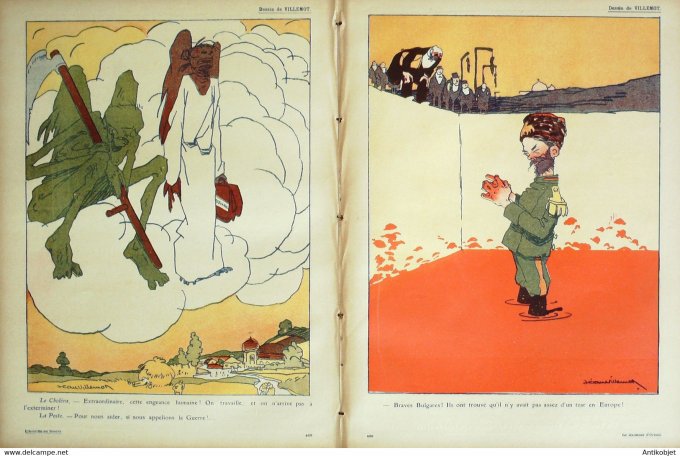 L'Assiette au beurre 1908 # 395 La question d'Orient Villemot Jean Ostoya Gris