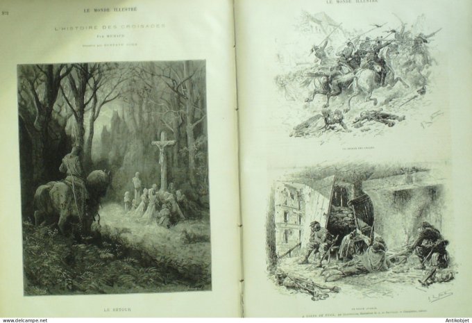Le Monde illustré 1876 n°1026 Opéra Priola Hisson Julia Belgique Gand