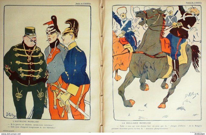 L'Assiette au beurre 1908 # 395 La question d'Orient Villemot Jean Ostoya Gris