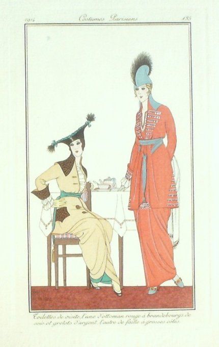 Vallee Armand Pochoir Mode Art Deco n° 135-1914 Journal des Dames