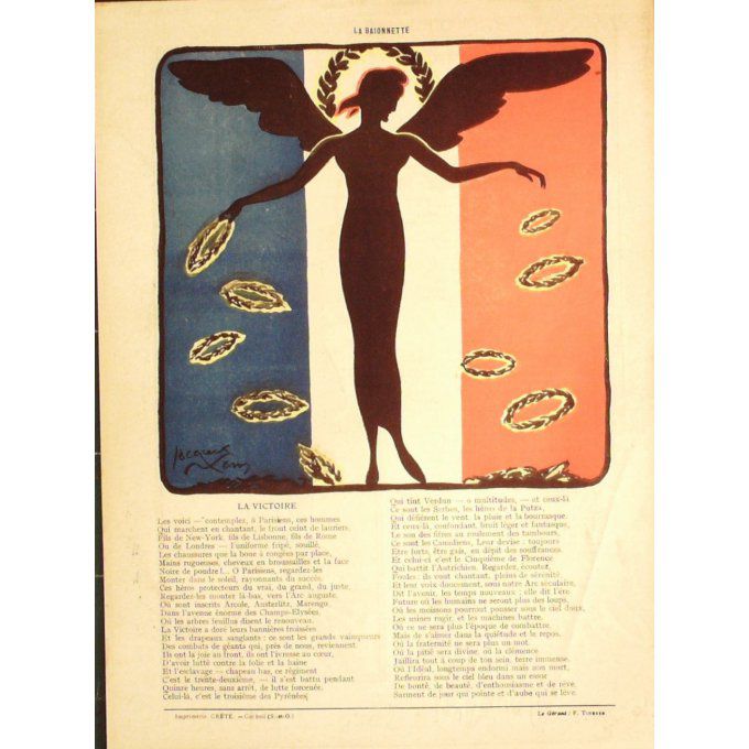 La Baïonnette 1918 n°135 (Ombres de guerre) Nam Jacques POIRIER Jacques