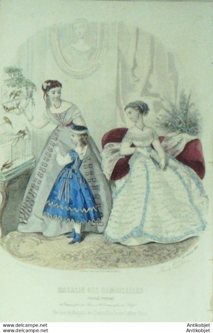 Les Modes parisiennes 1859 n°842 Amazone