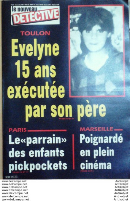 Détective 1986 # 216 Chateauneuf-du-Pape Toulon Chateauroux Avignon Verdun