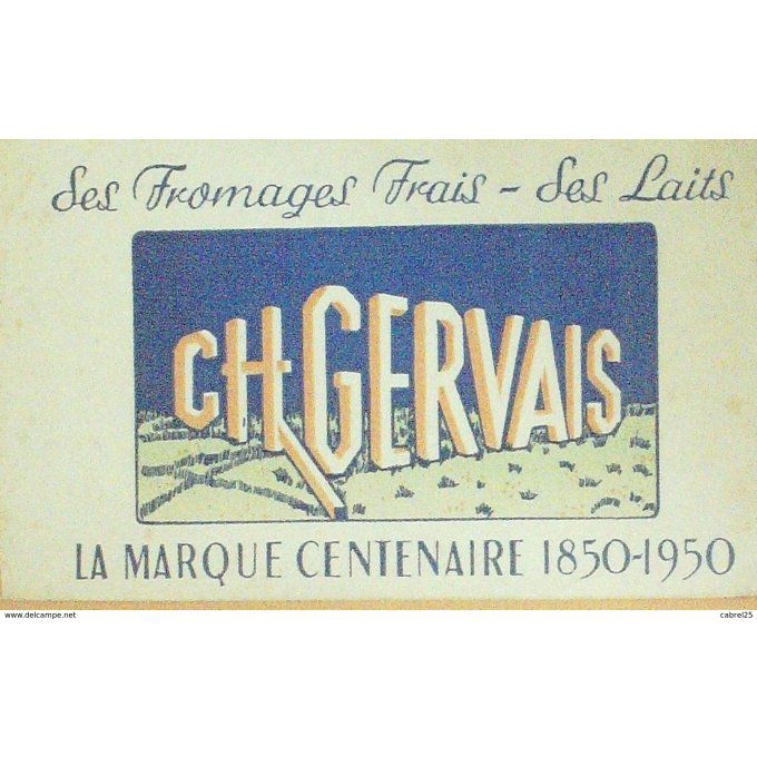 Buvard GERVAIS Fromagerie