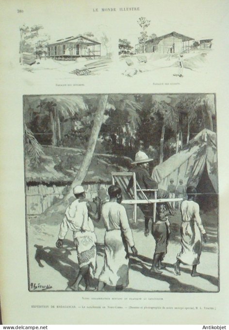 Le Monde illustré 1895 n°1994 Madagascar Nossi-Comba Algérie Timgad