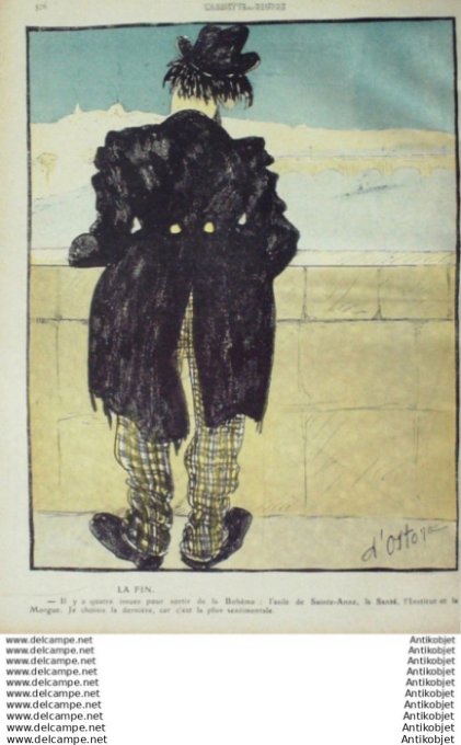 L'Assiette au beurre 1910 # 504 Le Quartier Latin Ostoya