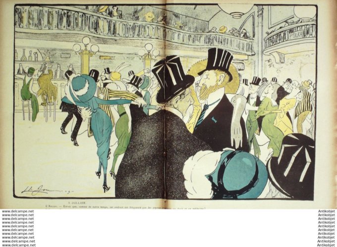 L'Assiette au beurre 1910 # 504 Le Quartier Latin Ostoya