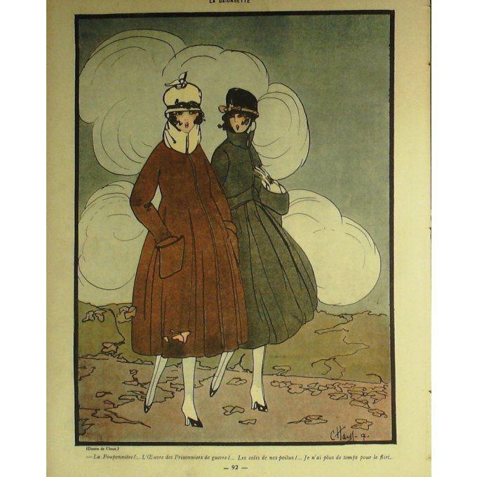 La Baïonnette 1918 n°136 (filles d'aujourd'hui) FOURNIER GASTYNE GUYON SAT SAUVAGE CHAPS