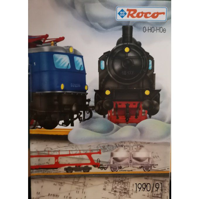 Catalogue ROCO chemins de fer Ho miniatures LOCOMOTIVES 1990/91