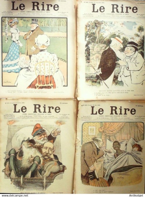 Le Rire 1900 lot 4 revues Leandre MetivNebasie Grandjouan Leandre Riezeret