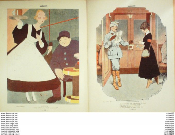 La Baionnette 1915 # 021 (Les Remplacantes) Touraine Gastyne Barcet Foy