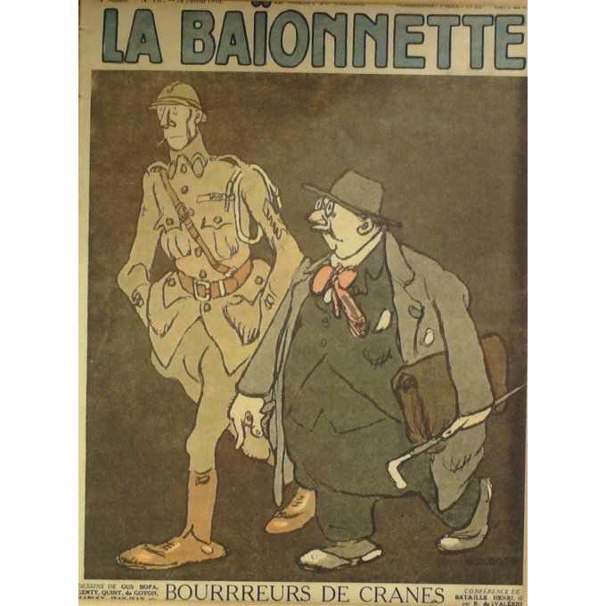 La Baïonnette 1918 n°137 (Bourreurs de cranes) BOFA BATAILLE QUINT RAB BARBE HASS