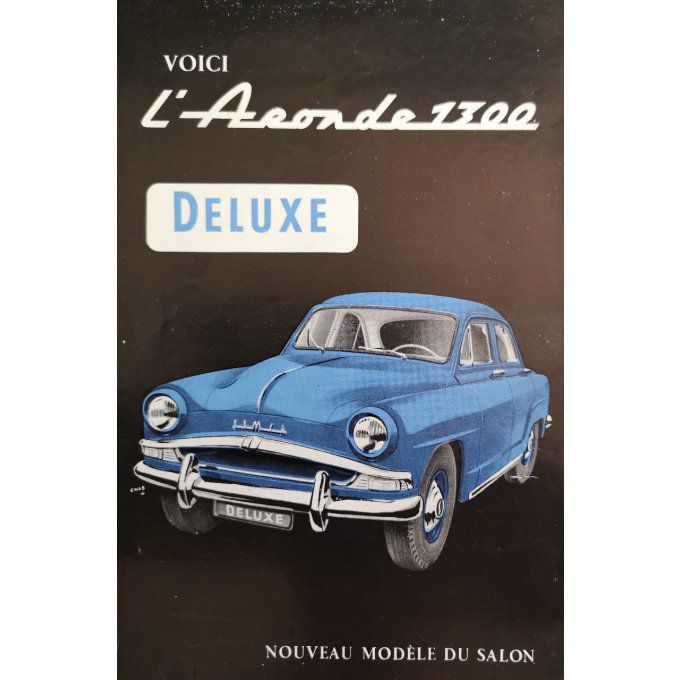 Catalogue SIMCA ARONDE 1300 Deluxe 1950