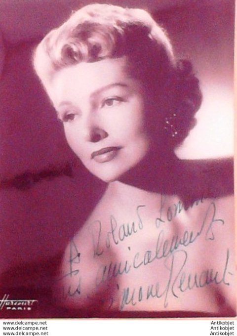 Renant Simone (Photo De Presse) Dédicacée