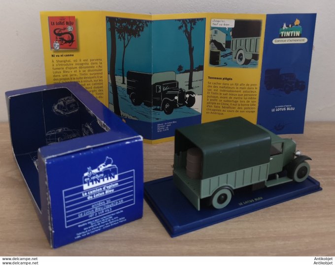 Tintin Le Lotus bleu Camion d'Opium 1930 Atlas 1:43