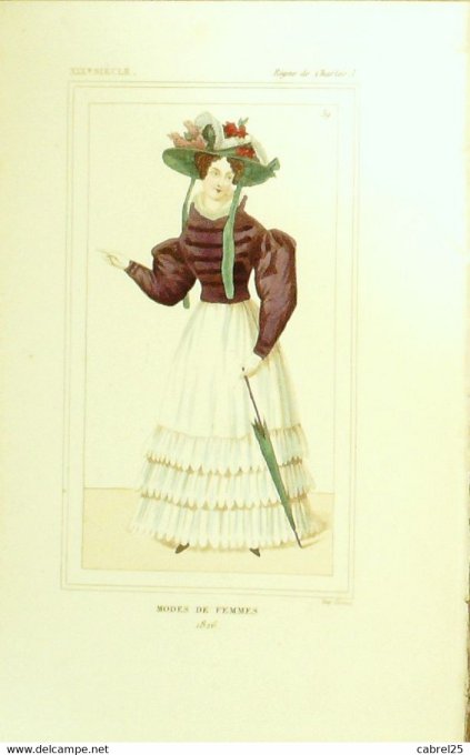 Mode Femme 1826 sous CHARLES X