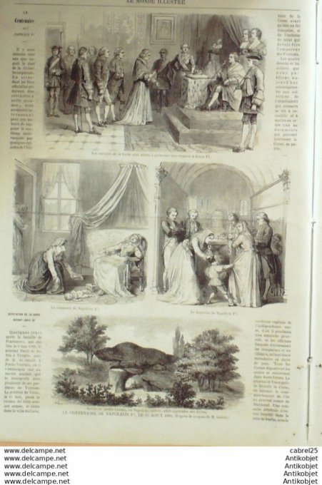 Le Monde illustré 1869 n°644 Cuba Los Ingenios Trinidad  Arcueil (94) Corse Algérie Blidah  Bou Meds