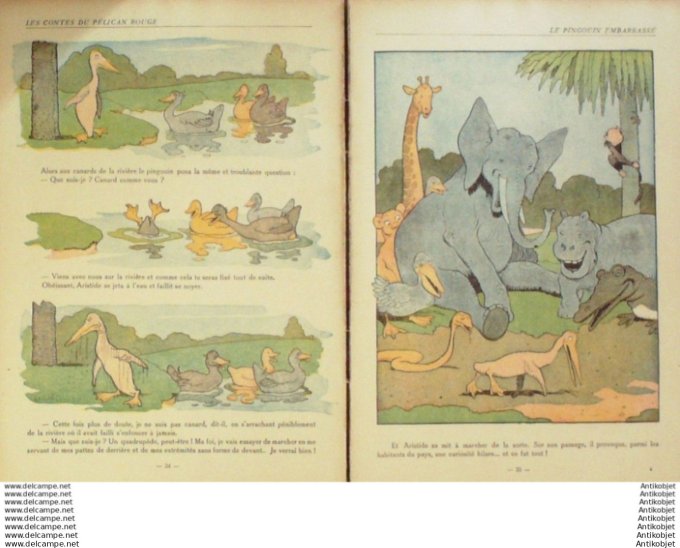 Rabier Benjamin Les Contes du Pelican rouge (Tallandier) Eo 1928