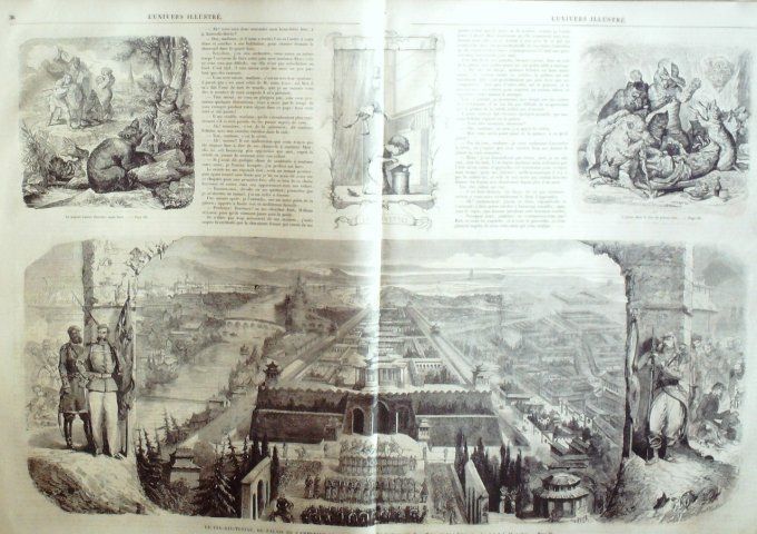 L'Univers illustré 1861 # 138 Chine Pékin Tsu-Kin-Tching Palais d'Empereur Young-Ko-Koug    