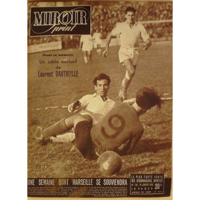 Miroir Sprint 1949 n° 138 24/01 OREIL LER LACROIX SCHMIDT CARRA RA FRANCE/AUSTRALIE