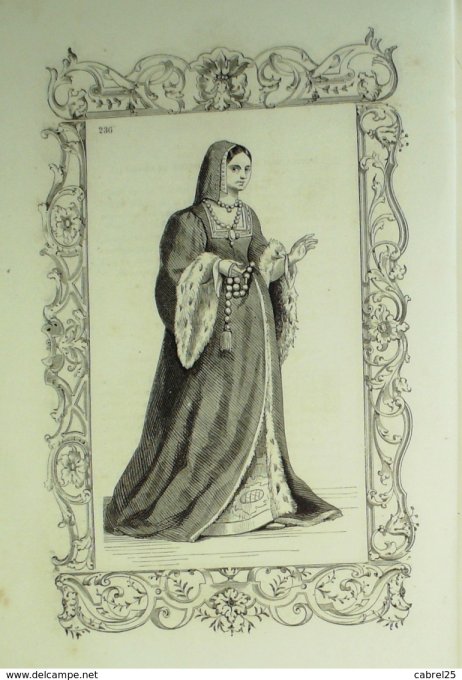 Religieux Dame noble pieuse 1859