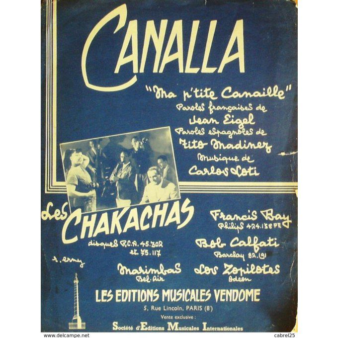 LES CHAKACHAS-CANALLA-1958