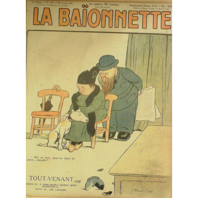 La Baïonnette 1918 n°139 (Tout venant) PIERPIK NAURAC BAILLE IRIBE MANFREDINI