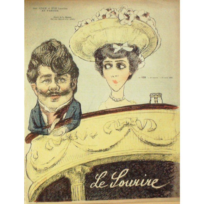 Le Sourire 1902 n°139 PAUL ADAM  EVE LAVALLER BRAUN LOURDEY VELY HUARD
