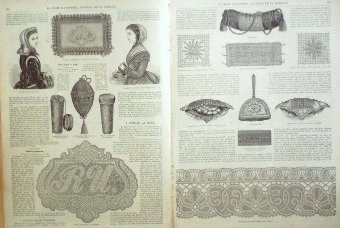 Journal Mode illustrée 1870 # 13 Toilettes d'enfants