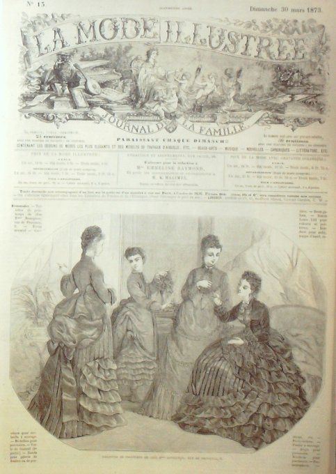 Journal Mode illustrée 1873 # 13 Toilettes de printemps