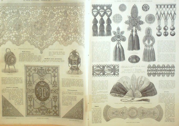 Journal Mode illustrée 1873 # 13 Toilettes de printemps