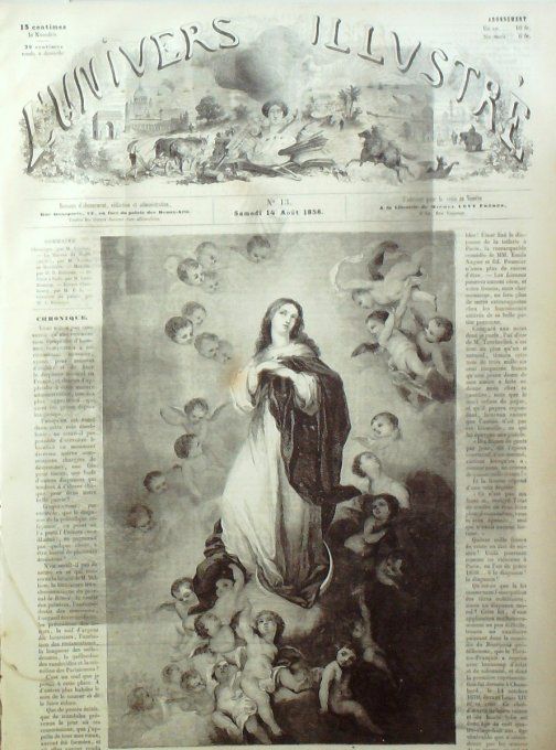 L'Univers illustré 1858 #  13 Cherbourg (50)Napoléon Bonaparte Murhof (67)