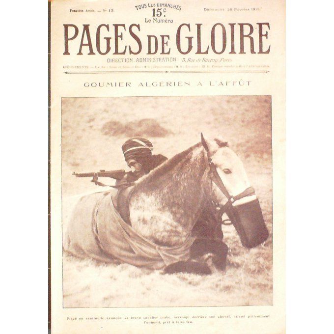 Pages de gloire 1915 n°13 SARYKAMYSCH GOURDON MARUTP(51) NOVOROSSISH