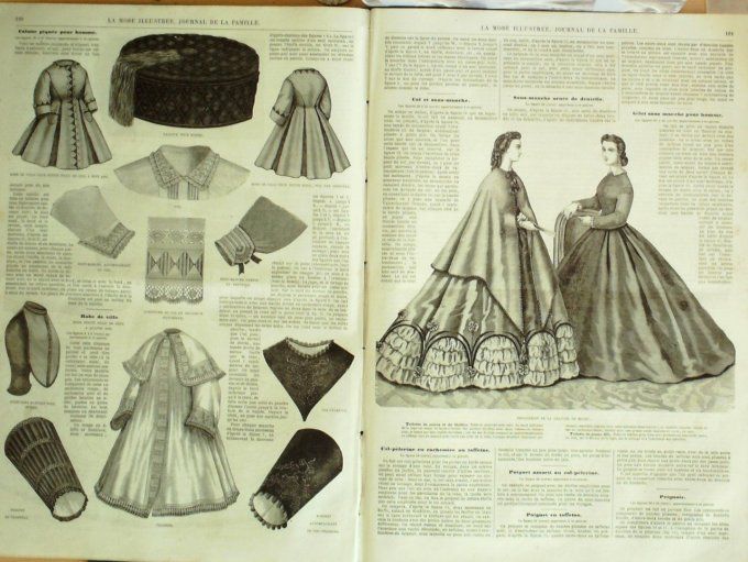 Journal Mode illustrée 1865 # 13 Taie d'oreiller