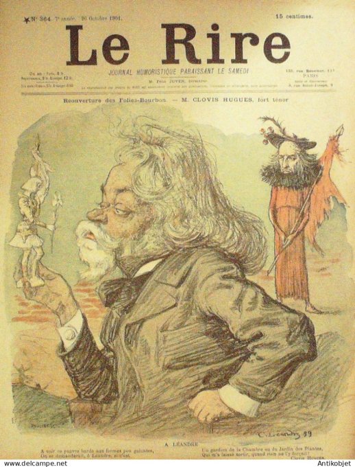 Le Rire 1901-10-26 # 364 Journal humoristique Ed.Originale M.Clovis Hugues