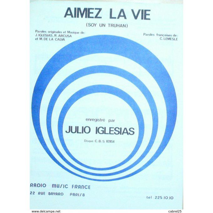 Iglesias Julio Aimez La Vie 1978