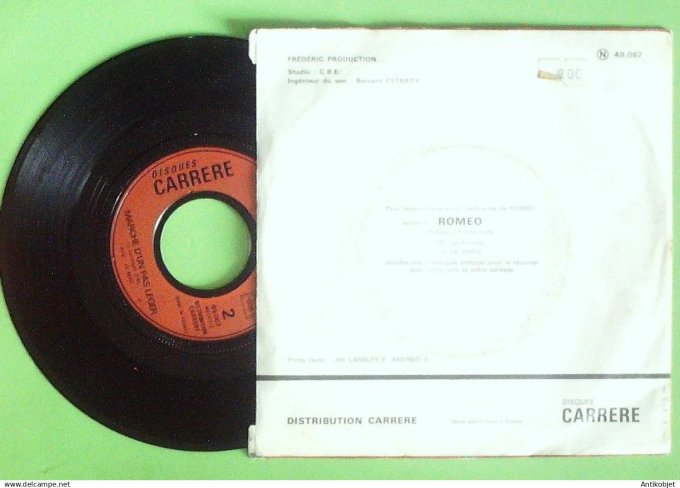 Roméo 45T SP Je veux être un homme 1973