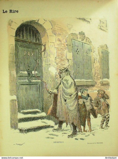Le Rire Rouge 1916-01- 1 #  59 Journal humoristique Ed.Originale Chandon 'Inapte