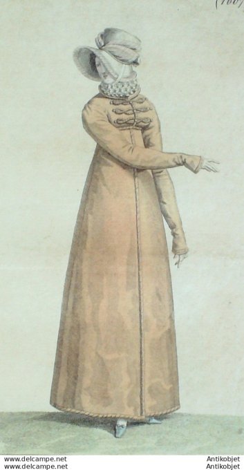 Costume Parisien 1816 # 1607 Douillette de soie