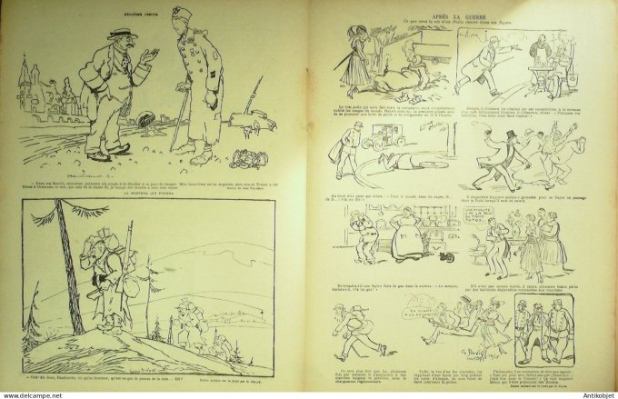 Le Rire Rouge 1916-01- 1 #  59 Journal humoristique Ed.Originale Chandon 'Inapte