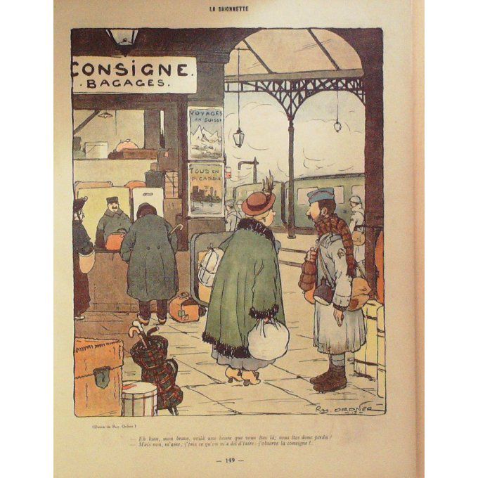 La Baïonnette 1918 n°140 (Les permes) BOGILAS ORDNER GASTYNE BRANLY BAILLE