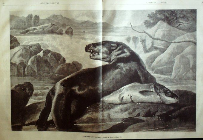 L'Univers illustré 1861 # 140 Chine Tien-Tsin baron gros & Lord musicien ambulant