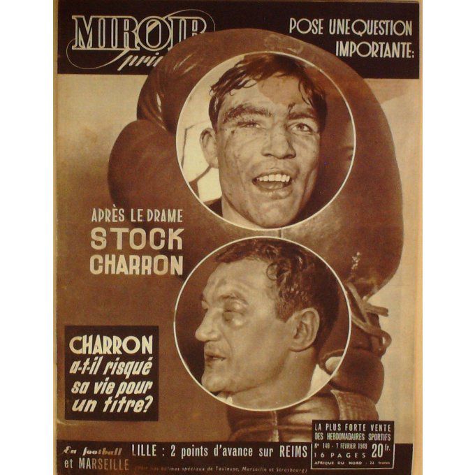 Miroir Sprint 1949 n° 140 7/2 STOCK ESCUDIE CHAMBRAUD OLEK CHARRON KRAWSZICK