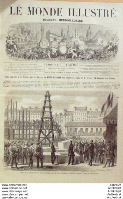 Le Monde illustré 1862 n°277 Mexique Rio-Atoyac Vichy (01) Russie Moscou