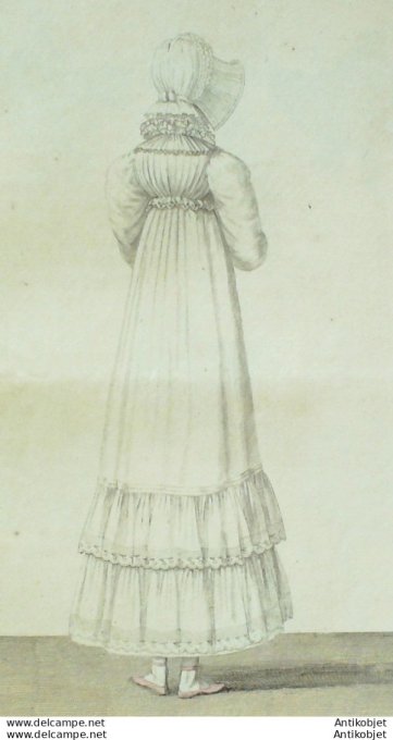 Costume Parisien 1812 # 1256 Robe velours garnie